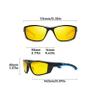 Night Vision Polarized Reading Sunglasses for Men UV Protection Wrap Around Glasses with Reader Driving/Running (camouflage, 1, x) view 2