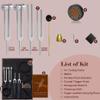 Tuning Forks for Healing Set (128Hz, 136.1Hz, 256Hz, 384Hz) with Activator & Reflex Hammer, Sound Therapy Instruments for Chakra/Yoga/Meditation, Frequency Healing Devices with Crystal Base view 3