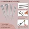 Tuning Forks for Healing Set (128Hz, 136.1Hz, 256Hz, 384Hz) with Activator & Reflex Hammer, Sound Therapy Instruments for Chakra/Yoga/Meditation, Frequency Healing Devices with Crystal Base view 4