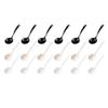 SEWCHICS 18pcs Disposable Soup Spoons Set Large Kitchen Porridge Spoons Multi-color Black White Beige for Home Dining and Takeout Use view 1