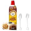 Cold Foam Flavored Coffee Creamer, 14 oz Can with Dumbass Coffee Mini Metal Shovel Spoons (Brown Butter Choc Chip Cookie) Shovel Spoons view 1