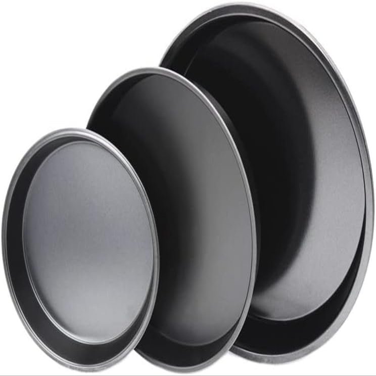 Pizza Pan Pizza Plate Carbon Steel Non-Stick 6-8 Inch Round Deep Dish Tray Multicolor(8")