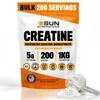 Micronized Creatine Monohydrate Powder 1kg (2.2lbs, 200 Servings) - Bulk Creatine Powder Supplements, 5g per serv, Unflavored, Third Party Tested, Supports Muscle Strength for Men & Women view 1