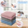 Microfiber Cleaning Cloth, Absorbent Microfiber Reusable Kitchen Towels and Dishcloths Sets,Fast Drying Waffle Weave Washable Dish Cloths for Bathroom Car Kitchen Home Dish Cleaning view 4