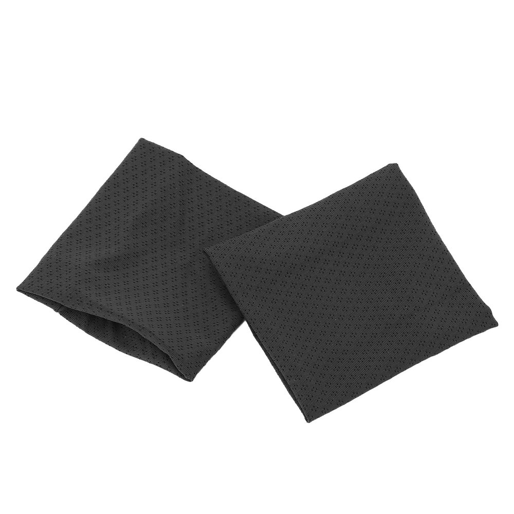 Dioche Cooling Wrist Band Cooling Wristband Ice Silk Elastic Breathable Sweat Absorbing Unisex Wristband for Athletic Exercise - 1 Pair (Black)
