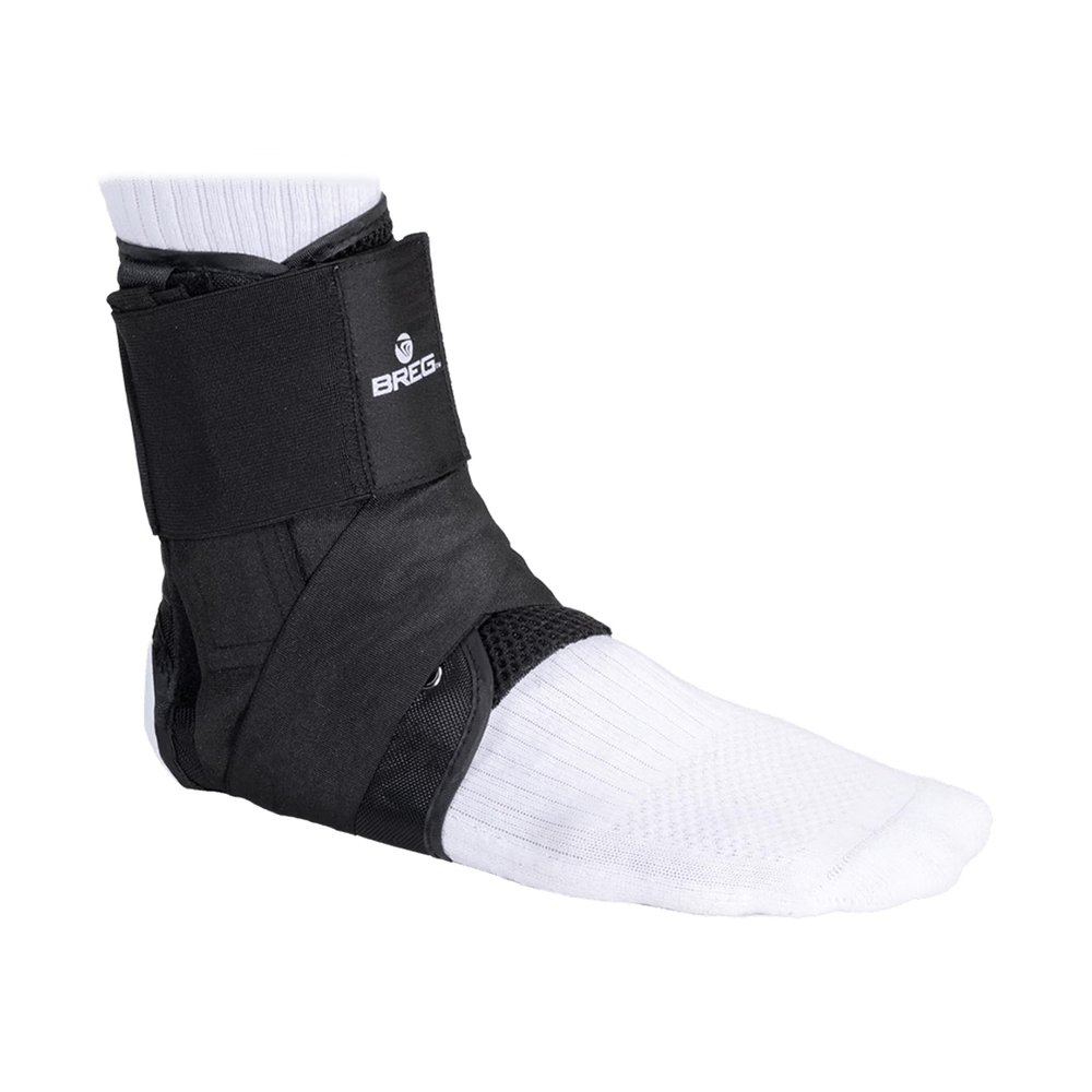 Breg Lace-Up Ankle Brace, Low Profile Design, Durable Construction (Small)