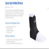 Breg Lace-Up Ankle Brace, Low Profile Design, Durable Construction (Small) view 2
