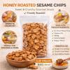 Honey Roasted Sesame Chips, 1 lb (16 oz) | Sweet & Crunchy Gourmet Snack | Freshly Roasted | Perfect for Snacking & Party Mixes in Bag view 2