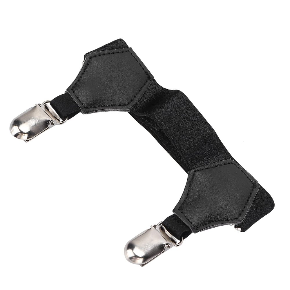 Dioche Mens Sock Suspenders Adjustable Sock Garters for Women | Metal Double Clips Suspenders | NonSlip Holders | Prevent Slipping | Comfortable Fit | Suitable for