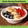 Inaloon 100-Pack 12 oz Disposable Paper Bowls Heavy-Duty, Compostable, Eco-Friendly Bagasse Bowls for Parties, Restaurants & Catering view 3