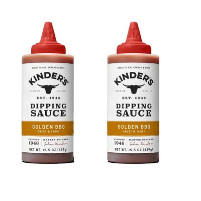 Kinder's Marinades, BBQ, Dipping & Wing Sauces - 2 bottles (Golden BBQ Dipping 15.5oz)