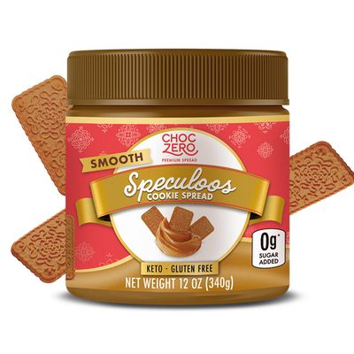 ChocZero Sugar Free Smooth Speculoos Cookie Butter, 12 oz Jar