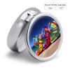 Colorful Sandals Shoes Pill Box 3 Compartments Portable Travel Pill Case Mini Medicine Organizer for Pocket Purse Metal Waterproof Medicine Container Holder Vitamin Fish Oil view 2