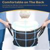Wheelchair Transfer Sling, Patient Lift Sling with Handles, Portable Mobility Aid for Elderly, Disabled, Home Care, Black view 3