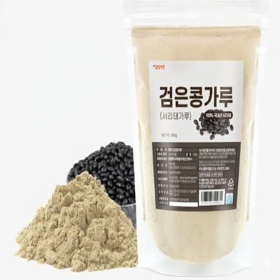 100% Korean Roasted Black Soybean (Seoritae) Powder Made from Seoritae, Easy to Mix with Water or Milk, 300g