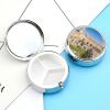 Israel at The Tower Pill Box 3 Compartments Portable Travel Pill Case Mini Medicine Organizer for Pocket Purse Metal Waterproof Medicine Container Holder Vitamin Fish Oil view 3