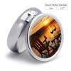 Chair at Sunset Lake Pill Box 3 Compartments Portable Travel Pill Case Mini Medicine Organizer for Pocket Purse Metal Waterproof Medicine Container Holder Vitamin Fish Oil view 2