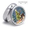 Christmas Tree and Reindeer Pill Box 3 Compartment Small Pill Case Medicine Pill Dispenser Pill Container Holder to Hold Vitamins Medication Fish Oil and Supplements Pill Organizer view 2