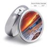 Sea Dusk Beach Sunset Pill Box 3 Compartments Portable Travel Pill Case Mini Medicine Organizer for Pocket Purse Metal Waterproof Medicine Container Holder Vitamin Fish Oil view 2