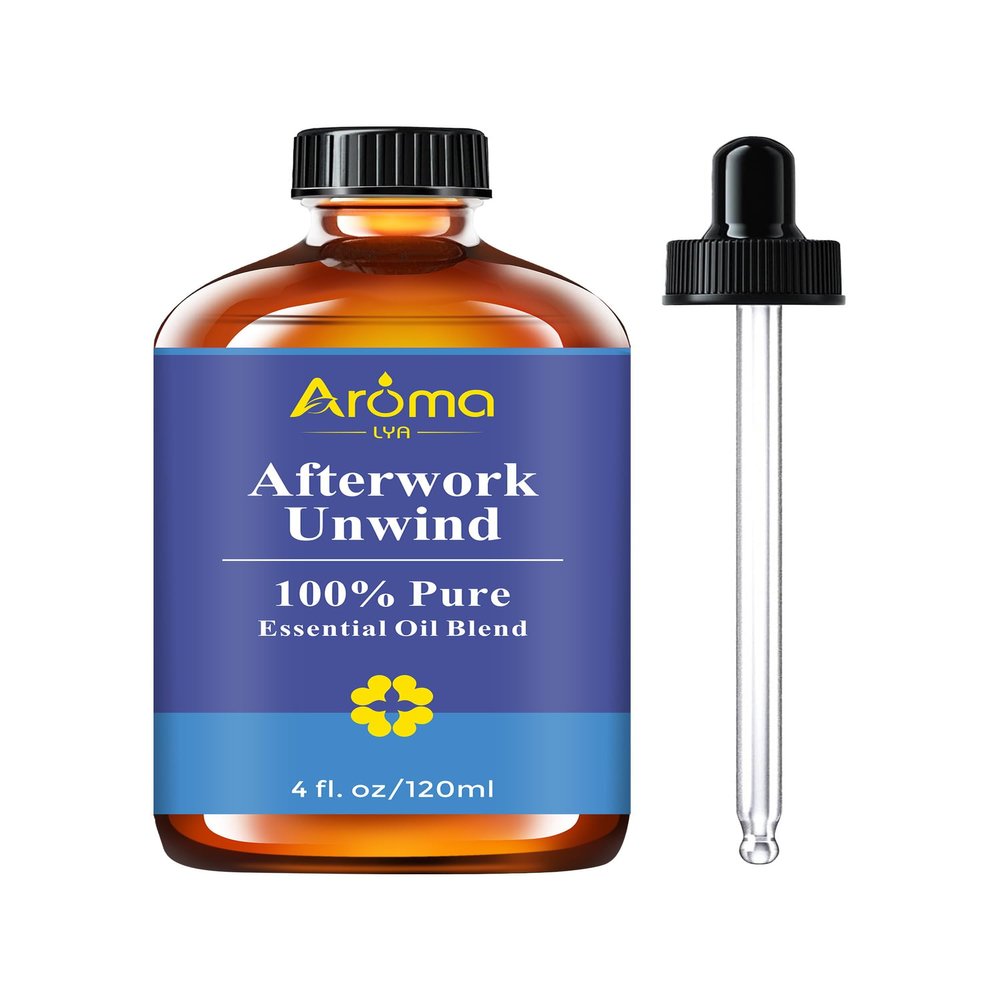 Afterwork Unwind A 100% Pure Essential Oil Blend Bright Citrus-Floral Diffuser Blend that Helps You Switch Off The Noise of The Day, Essential Oils for Diffusers for Home