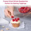 Freeze Dried Whole Raspberries 3.53oz (100g) 100% Natural, No Sugar Added | Crunchy Whole Berry Snack for Baking, Yogurt & Smoothies | Large Resealable Jar view 3