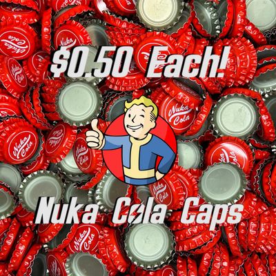 Un-official Handmade Nuka Cola Bottle Caps (Nuka Cola, 250, Bottle Caps)