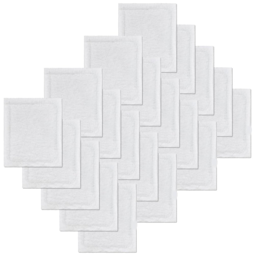 20 Pack Replacement Pads Compatible with Baseboard Buddy Cleaner Tool - Microfiber Reusable Cleaning Pads for Wet & Dry Use (Cleaner Tool NOT Included)