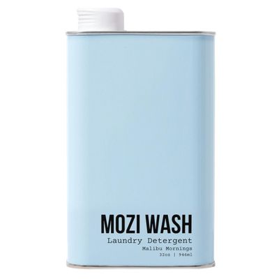 Mozi Wash Malibu Mornings Liquid Laundry Detergent Concentrated Non Toxic Laundry Detergent Liquid for HE & Standard Washers, Plant Based, 50+ Loads, Breezy Fresh Scent, 32 oz