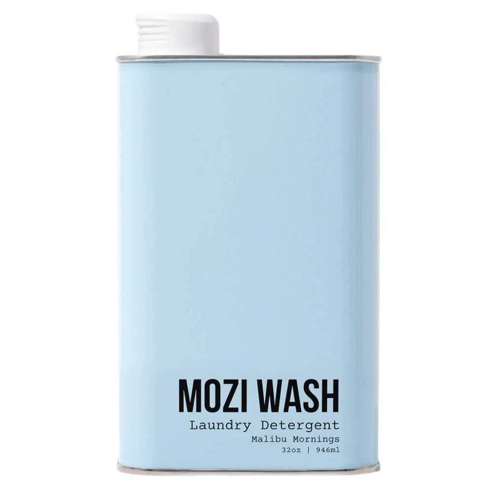 Mozi Wash Malibu Mornings Liquid Laundry Detergent Concentrated Non Toxic Laundry Detergent Liquid for HE & Standard Washers, Plant Based, 50+ Loads, Breezy Fresh Scent, 32 oz