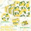 100Pcs Lemon Paper Napkins Yellow Citrus Fruit Party Napkin 6.5in view 3