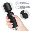 Naetxoa Personal Massager, Handheld Micro Wireless Massager, Small & Powerful, Waterproof Portable, Suitable for Relieving Neck, Leg and Shoulder Pain, Black view 2