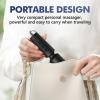 Naetxoa Personal Massager, Handheld Micro Wireless Massager, Small & Powerful, Waterproof Portable, Suitable for Relieving Neck, Leg and Shoulder Pain, Black view 3