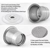 Reusable Coffee Pod, Stainless Steel Coffee Capsule, 304 Food Grade Dense Mesh Filter, Refillable Coffee Pod with Lids and Spoon for Nespresso Machines, Easy to Clean Dishwasher Sa view 3