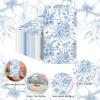 100 Pack Blue Floral Napkins | Floral Paper Napkins Decorative Spring Wildflower Napkin for Decoupage, Tea Party Decoration, Mother's Day, Wedding, Bridal & Baby Shower (Blue) view 3