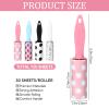 24 Pcs Mini Lint Roller Travel Size Portable Travel Lint Roller for Purse Pet Hair Clothes Furniture Car Compact Lint Bursh Sticky Small Cat Hair Removal Tool Gifts 720 Sheet view 2