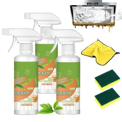 Electrolyzed Ion Kitchen Cleaner, easy off oven cleaner heavy duty, 300ml, Kitchen Appliance Cleaner, Convenient Handheld Cleaner for Home Family (3 pcs)