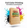 Labelmeister 12 lb White Custom SOS Bags, Durable Kraft Paper Bags with No Handles, 100 Count, Ideal for Sandwiches, Pastries, Groceries, Grab-and-Go Items, Full-Color Personalized Printing view 4