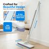 Disposable Dust Mop with 10 Reusable Cloths, 2026 New Convenient Cloth Changing Mini Mop 38" Long Handle Wet and Dry Flat Mopping, Sweeper Stick Lightweight Snap for Corners Multi Surface (Cloth*10) view 2