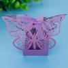 100PCS Wedding Favor Sugar Chocolate Boxes, Elegant Candy Boxes for Wedding Birthday Party, Butterfly Sugar Boxes with Rustic Design, Perfect for Alpenliebe Candies and Dove Chocol (Light Purple) view 4