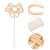 Alipis Traditional Rattan Quilt Dust Beater with Long Handle, 2pcs Woven Cotton Blanket Dust Cleaner for Home and Hotel Mattress Cleaning view 3