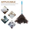 CATIEBYE Extendable Soft Plumage Duster with Blue Handle, Reusable Brush for Ceiling Fan Dusting, High Ceiling Cleaning, Blinds, and Furniture Maintenance view 3