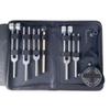 Aluminum Alloy Tuning Fork Set, Tuning Fork 5-Piece Set, 128Hz-256Hz-384Hz-136.1Hz-528Hz Ear-Cleaning Resonance Tuning Forks,Includes Black Zip Pouch,activator,base,spanner,cleaning Cloth Small Hammer view 1