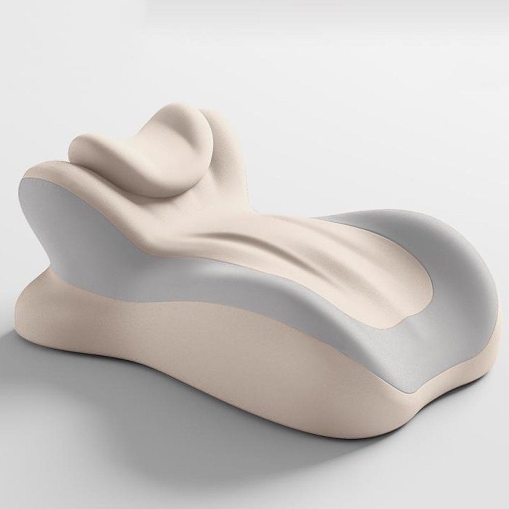 Couples Pillow for Intimacy 27 Degree, Ergonomic Foam Wedge Cushion for Back Pain, Adjustable Leg Pad Cushion, Sitting, Lying, Multi-Position with Removable Washable Cover(Beige)