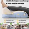 Couples Pillow for Intimacy 27 Degree, Ergonomic Foam Wedge Cushion for Back Pain, Adjustable Leg Pad Cushion, Sitting, Lying, Multi-Position with Removable Washable Cover(Beige) view 4