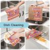 Loancwa Bohemian Elephants Motif Microfiber Towel for Kitchen Kitchen Tea Towels Funny Cotton Terry Dish Towels Easter Hand Towels for Kitchen Color 11x11in view 2