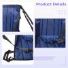 Wheelchair Stair Transfer Sling, Blue Lift for Elderly Patient, Portable Aid with Shoulder Straps, Transfer from Bed to Chair view 2