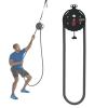 Adjustable Resistance Cable Pulley Machine, Endless Rope Trainer, Premium Nylon Rope for Full-Body Workout at Home or Gym, Red view 1