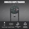 Adjustable Resistance Cable Pulley Machine, Endless Rope Trainer, Premium Nylon Rope for Full-Body Workout at Home or Gym, Red view 3