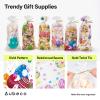 Aubeco Easter Cellophane Treat Bags with Twist Tie, 120pcs Bunny Gift Bags, Plastic Cello Bags for Candy, Cookie, Snack, Party Favor, 6 Styles view 3