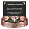 MagEnergy Copper Bracelet for Men, 18X Strength Magnetic Bracelet with 3800 Gauss Magnets, 99.99% Pure Solid Copper, Men's Jewelry Gift (Copper-Tree of Love) view 1